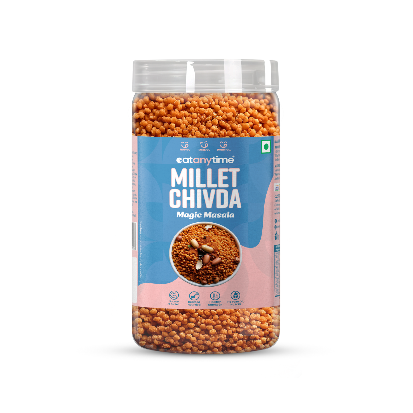 Millet Chivda Bambaiya Bhel, Magic Masala 300g + Kurmura Tangy, Cream & Onion 125g ( Pack of 4 Combo)