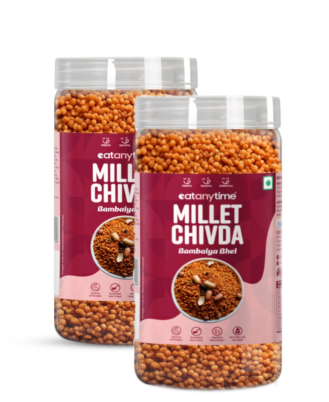 Eat Anytime Millet Chivda 600gm | Rich In Fiber & Protein Gluten-Free | No Artificial Additives | Healthy Snacking