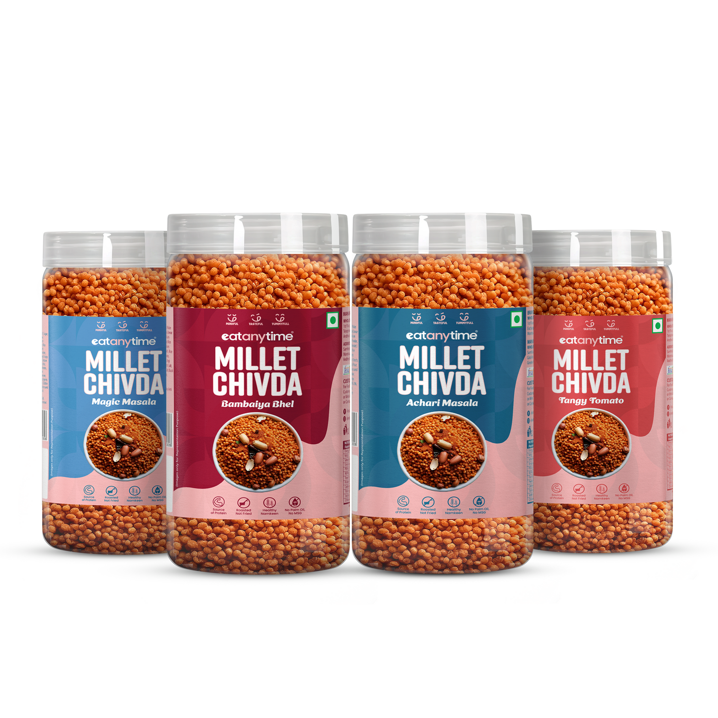 Eat Anytime Millet Chivda 600gm | Rich In Fiber & Protein Gluten-Free | No Artificial Additives | Healthy Snacking