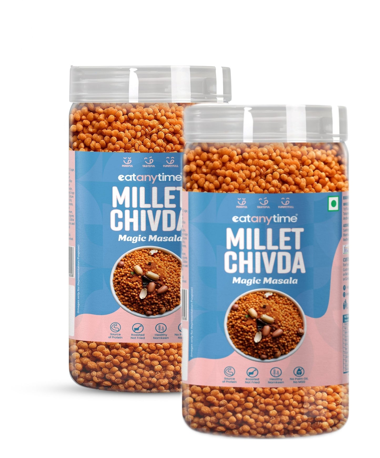 Eat Anytime Millet Chivda 600gm | Rich In Fiber & Protein Gluten-Free | No Artificial Additives | Healthy Snacking