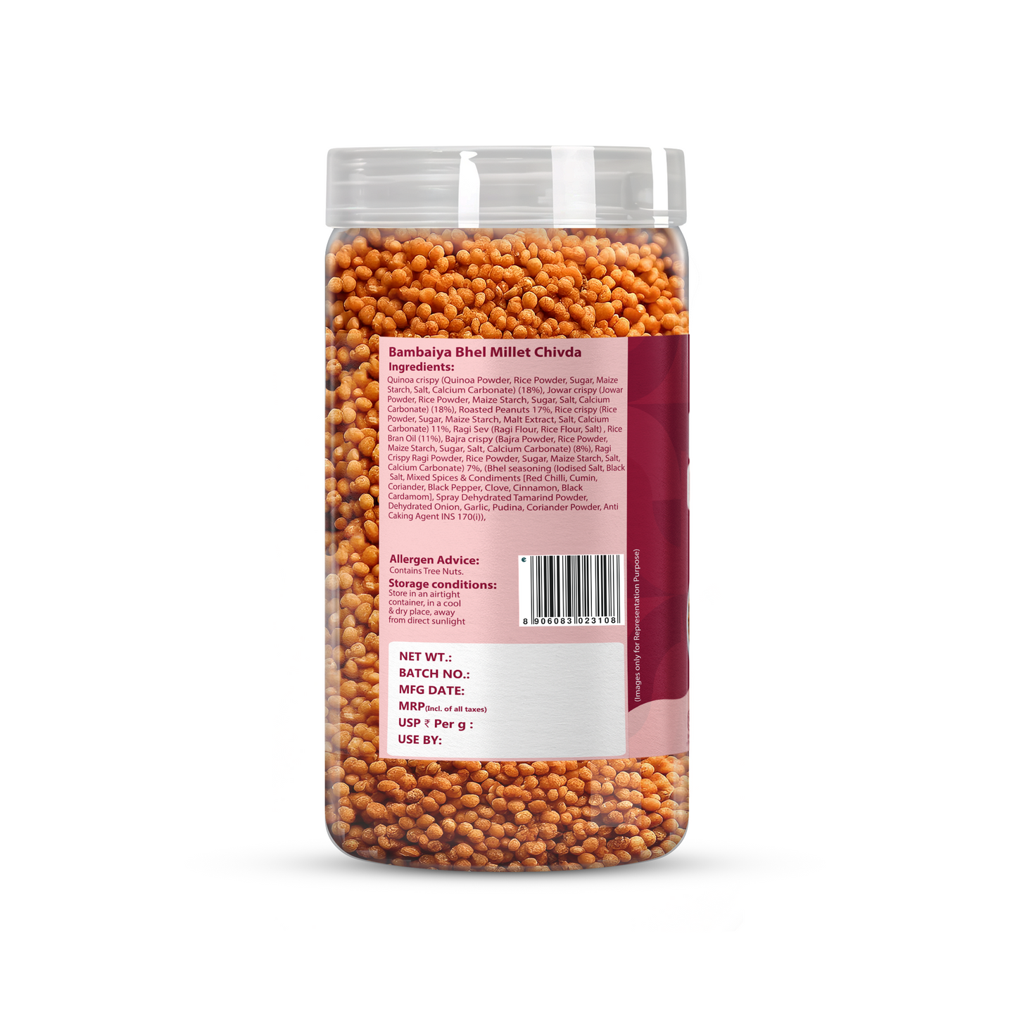 EAT ANYTIME Millet Chivda Bambaiya Bhel 300g - (Pack Of 2)