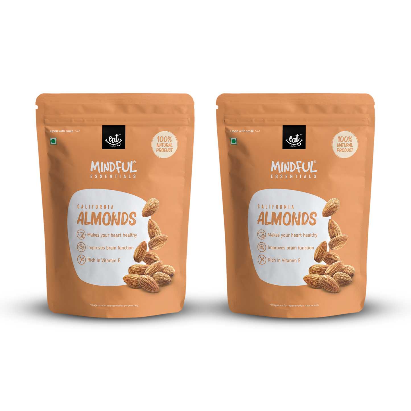 EAT Anytime Almonds Combo Pack of 2