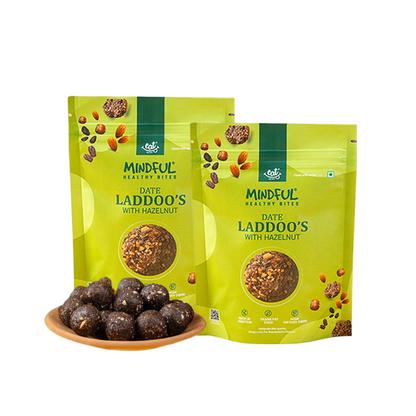 Mindful Bites Hazelnut Date Laddoos - New Launch