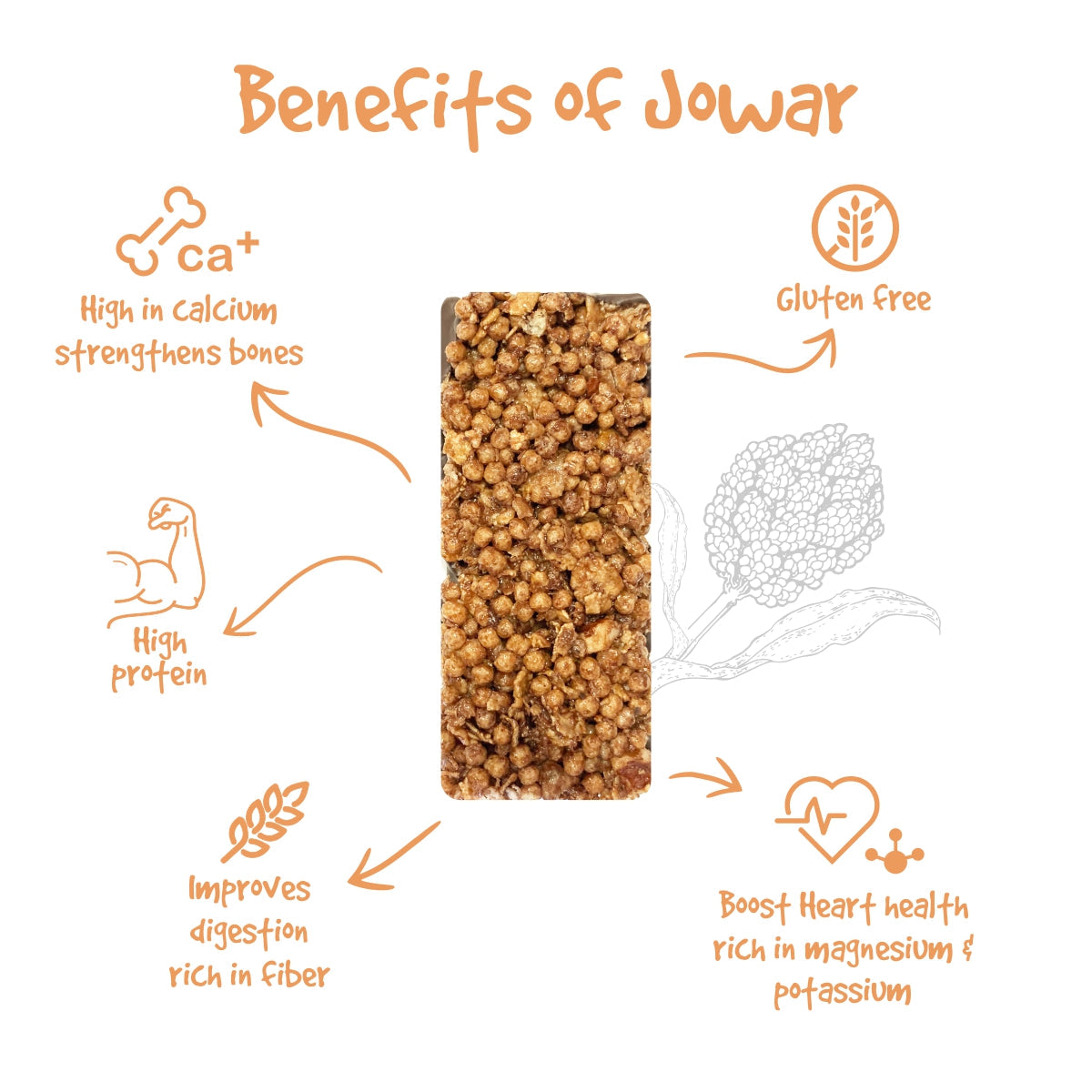 Eat Anytime's Jowar Bars Excellence - Shop Online at Best Price