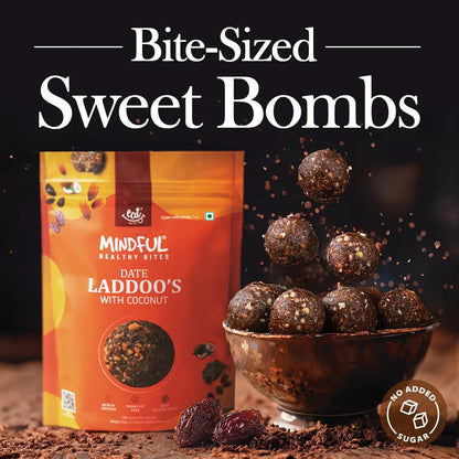 Mindful Bites Coconut Orange Date Laddoos - New Launch