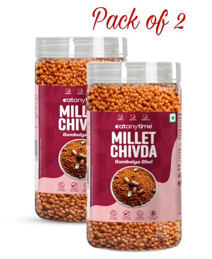 EAT ANYTIME Millet Chivda Bambaiya Bhel 300g - (Pack Of 2)