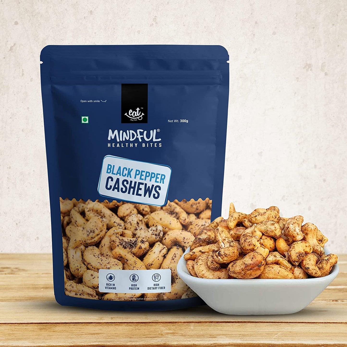 Black Paper Healthy Cashews Online - Eat Anytime